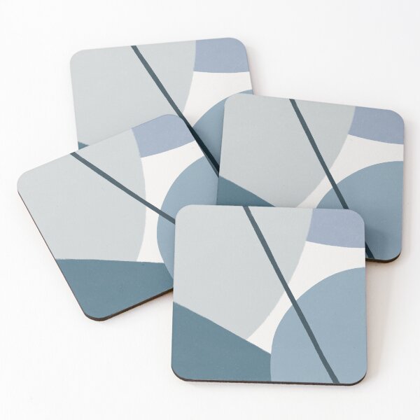 Item preview, Blue Abstract Minimalist Geometric designed and sold by trajeado14.