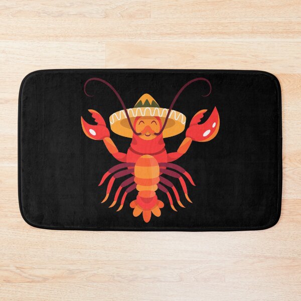 Item preview, Crustaceancore - cute and happy crawfish wearing a mexican hat designed and sold by Ach B.