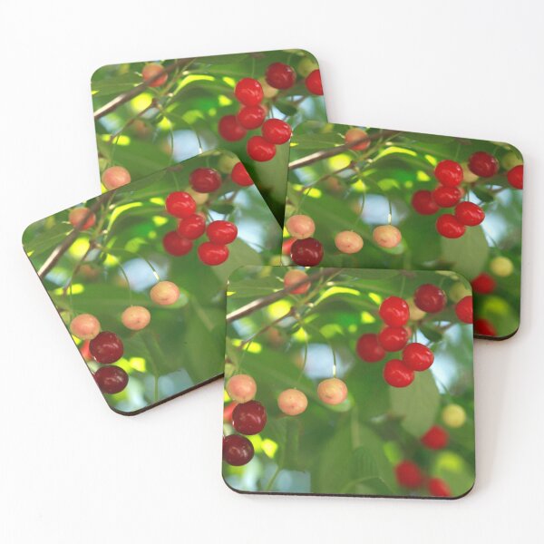 Item preview, Red sweet cherries on tree designed and sold by olena2552.
