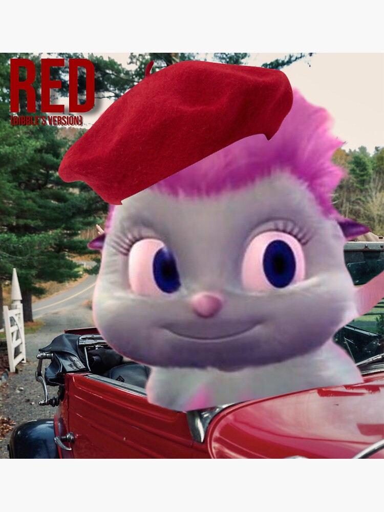 "Bibble Red (TV) Taylor Swift Album Cover" Sticker for Sale by