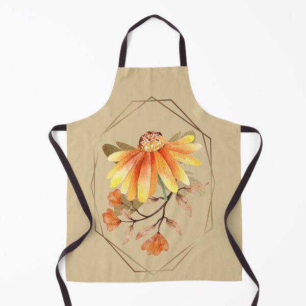 Item preview, Eloquent Gold Framed Yellow Mum Fall Flower and Leaves designed and sold by LanaDevon.