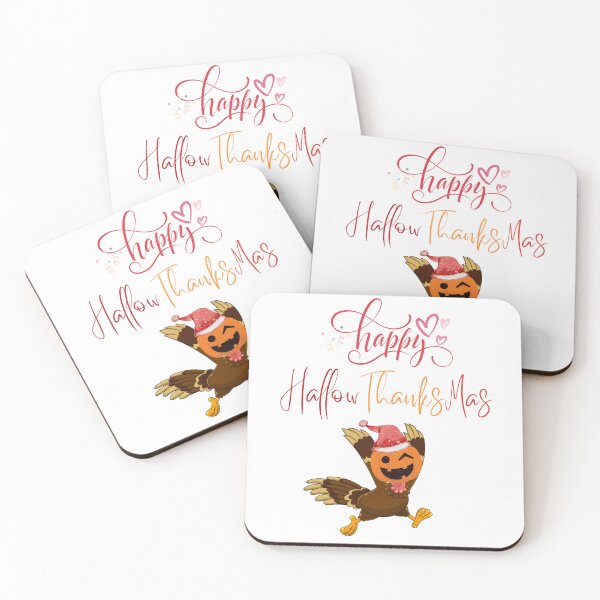 Item preview, Happy HallowThanksMas | Halloween Thanksgiving Christmas Wish designed and sold by LunaticArtWork.