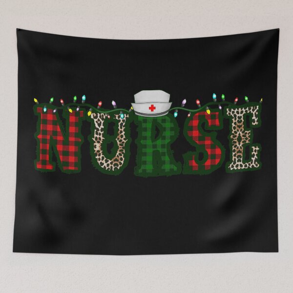 Item preview,  christmas nurse leopard print designed and sold by Gossip Rag.