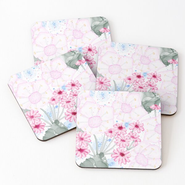 Item preview, Mountain Laurel is the Pennsylvania  state flower and I captured that flower in an alcohol in style. Some items with state map outline others without. designed and sold by Kristinesque.