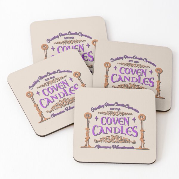 Item preview, Colorful Coven Candles, Cool Halloween Design, One Of Matching Four Shadow Text designed and sold by TrulyEpoque.