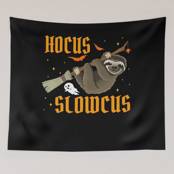 Item preview, hocus slowcus Sloth Witch Halloween gift designed and sold by Ibu83.