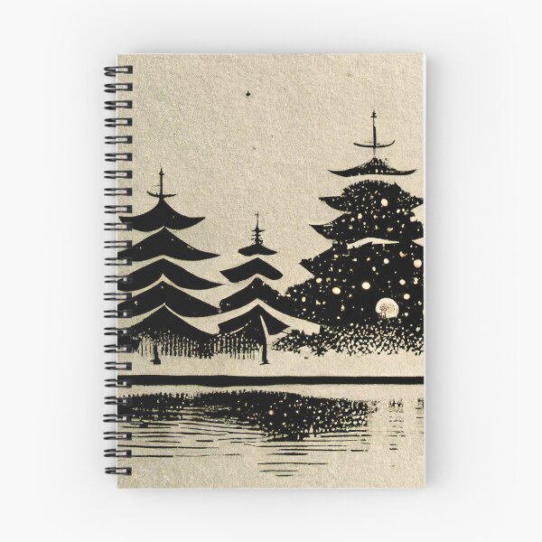 Item preview, Japanese Woodcut style christmas scene designed and sold by EarthandEase.