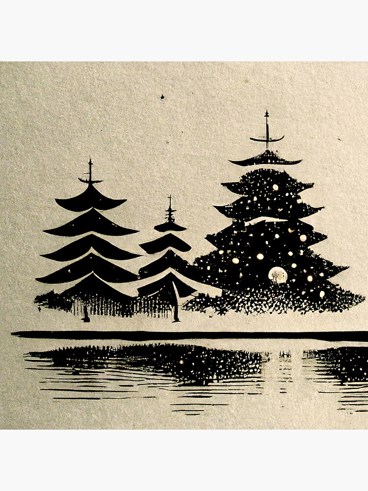 Japanese Ukiyo-e Art Greeting Card Christmas Xmas New Year 