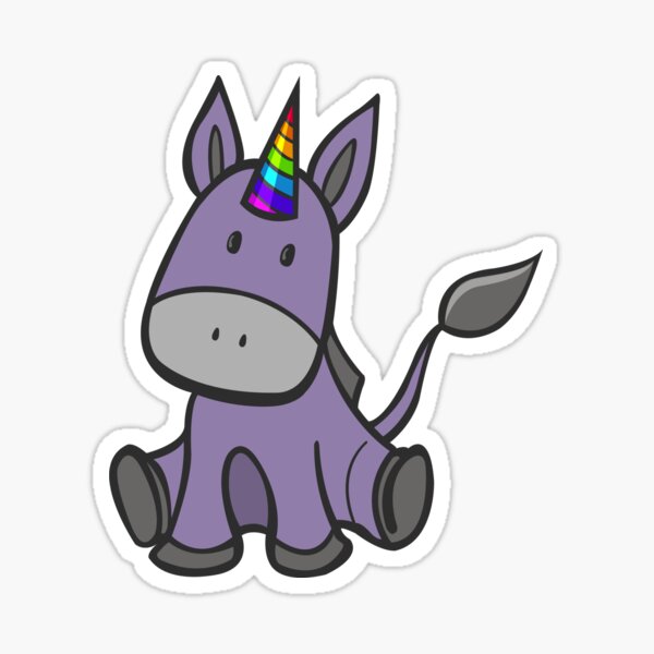 Donkey-corn Sticker