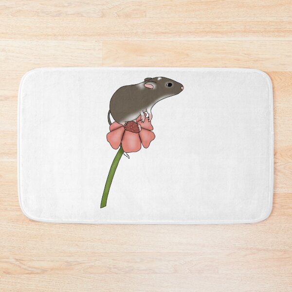 Item preview, Cute brown gerbil on a flower  designed and sold by Becky-Marie.