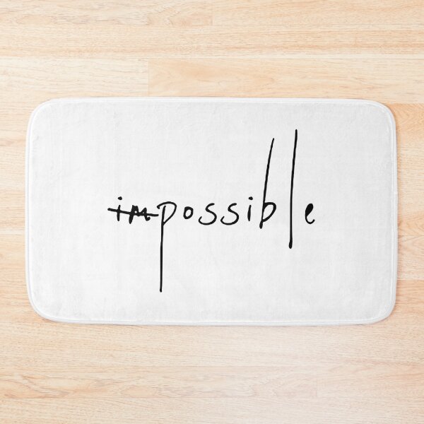 Item preview, IMPOSSIBLE / POSSIBLE / Cool and Funny quotes black designed and sold by DRK7DSGN.