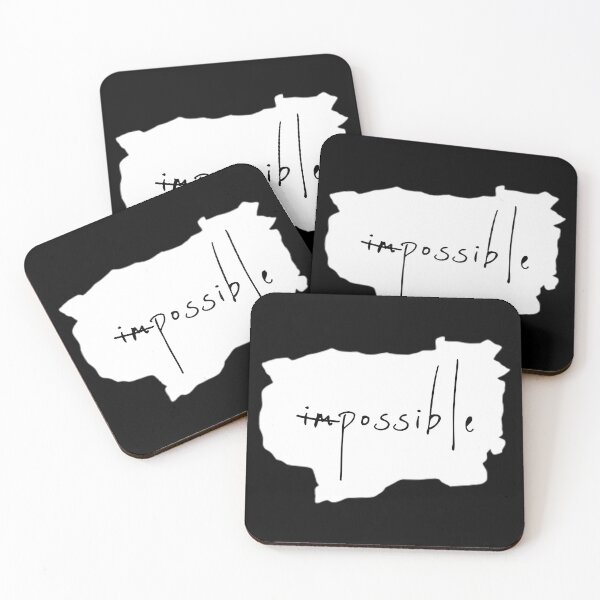 Item preview, IMPOSSIBLE / POSSIBLE / Cool and Funny quotes white piece of paper designed and sold by DRK7DSGN.