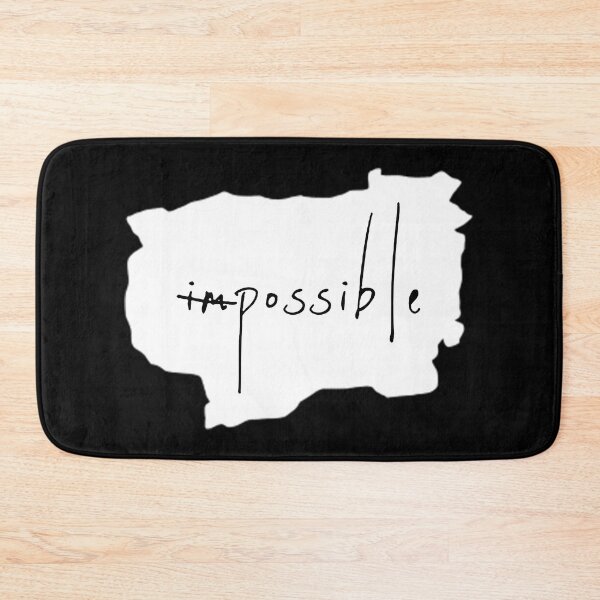 Item preview, IMPOSSIBLE / POSSIBLE / Cool and Funny quotes white piece of paper designed and sold by DRK7DSGN.