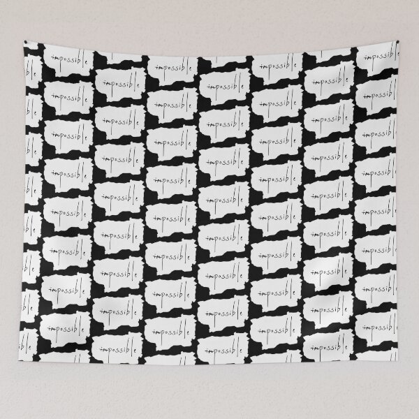 Item preview, IMPOSSIBLE / POSSIBLE / Cool and Funny quotes white piece of paper designed and sold by DRK7DSGN.