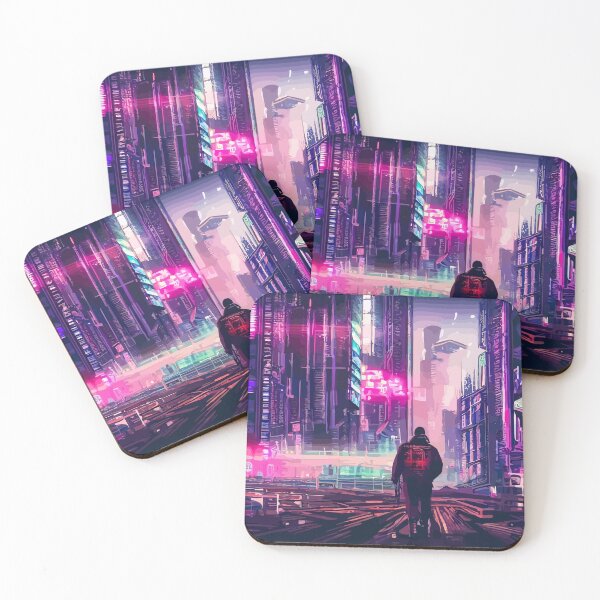 Item preview, Walking in a Cyberpunk City  designed and sold by GPCRArt.