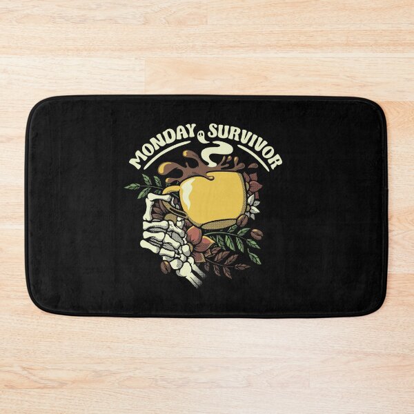 Item preview, Monday Survivor Skeleton Hand Coffee by Tobe Fonseca designed and sold by Tobe Fonseca®.