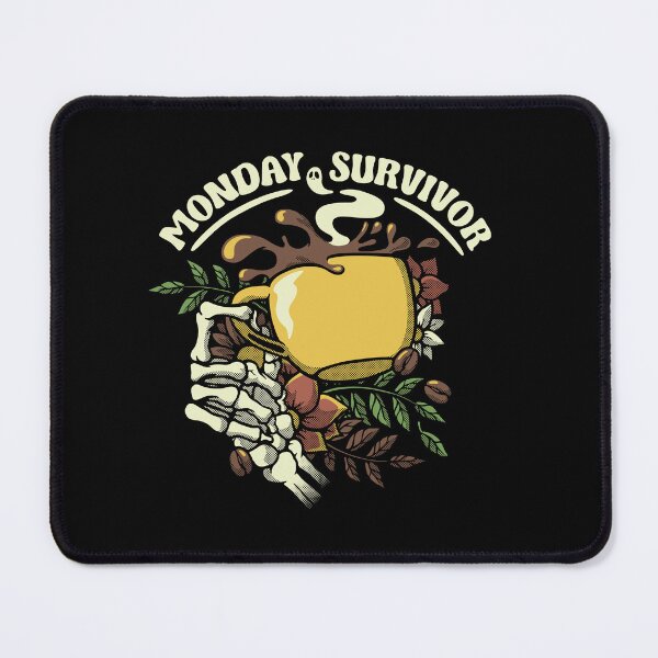 Item preview, Monday Survivor Skeleton Hand Coffee by Tobe Fonseca designed and sold by Tobe Fonseca®.