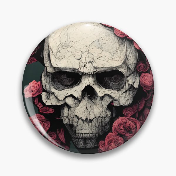 Item preview, winter skull - skulls and roses designed and sold by Chillapy.