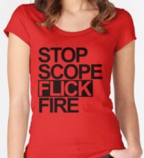 Words to NOT AWP by.. Women's Fitted Scoop T-Shirt