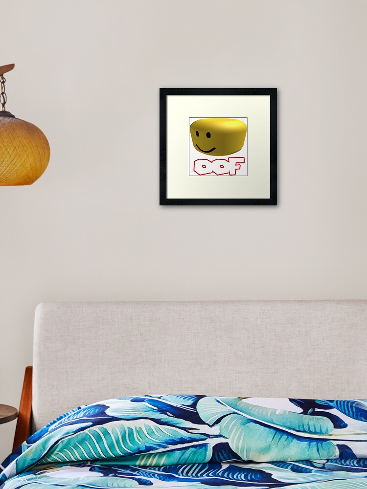 Oof Revisioned Framed Art Print By Colonelsanders Redbubble - roblox death sound in how to get 750 robux