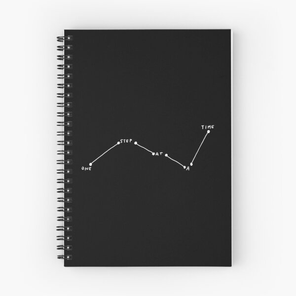Item preview, ONE STEP AT A TIME / Cool and Motivational quotes white designed and sold by DRK7DSGN.