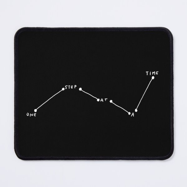Item preview, ONE STEP AT A TIME / Cool and Motivational quotes white designed and sold by DRK7DSGN.