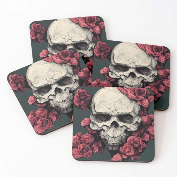 Item preview, winter skull - skulls and roses designed and sold by Chillapy.