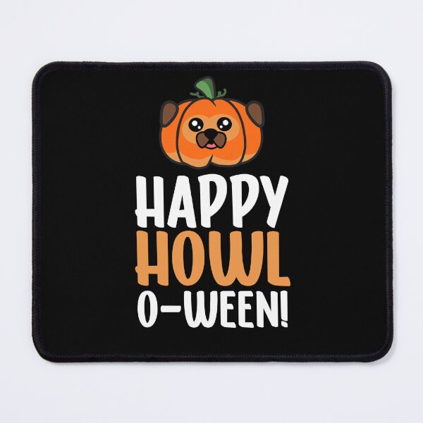 Item preview, Happy Howl o Ween Cute Halloween Pumpkin Pug designed and sold by eternallygifted.