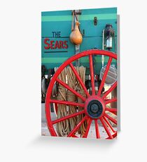 Old Sears Wagon Greeting Card