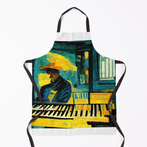 Artikelvorschau, Vincent Van Gogh spielt Klavier entworfen und verkauft von AIntelligentArt.