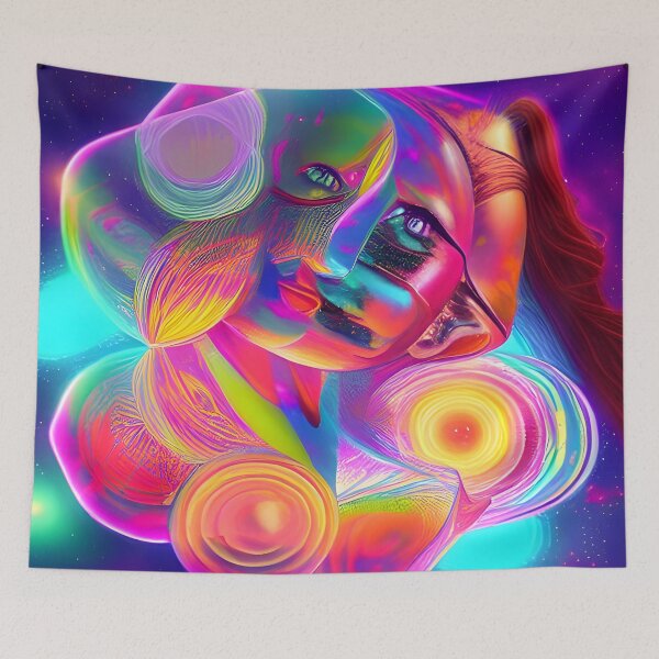 Item preview, In Sweet Harmony 8: Astral Cosmic AI Illustration - A Face designed and sold by Recall-Design.