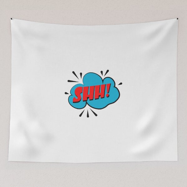 Item preview, shh, shh, shut up, logo, stickers designed and sold by mrelax57700.