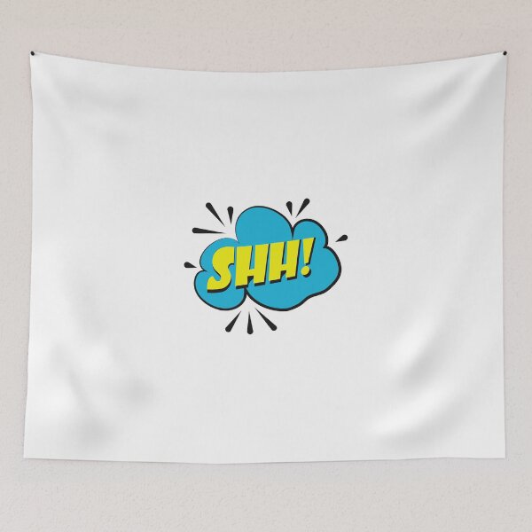 Item preview, shh, shh, shut up, logo, stickers designed and sold by mrelax57700.
