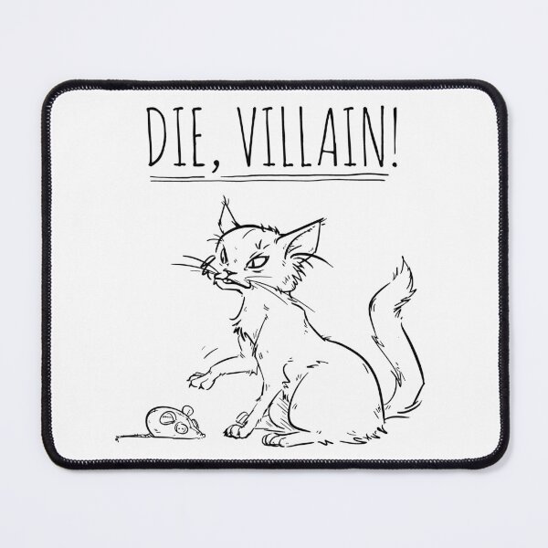 Item preview, "Die, Villain!" - virtuous kitten in epic battle designed and sold by MMMSdesigns.