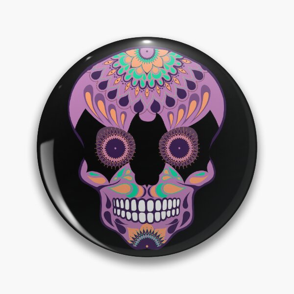 Item preview, Colorful Mexican skull Dia de los muertos designed and sold by Anakathrin.