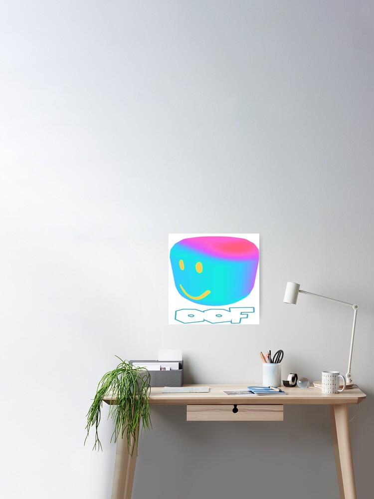 Oof Wave Poster By Colonelsanders Redbubble - roblox oof dicut vinyl decal 3 sizes for laptops cars walls