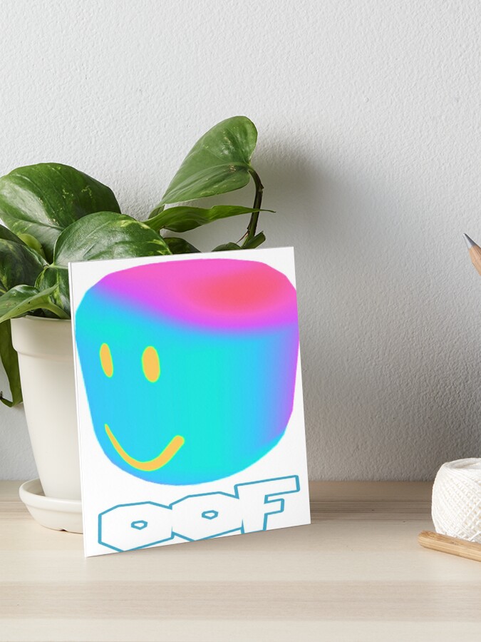 Oof Wave Art Board Print By Colonelsanders Redbubble - vaporwave roblox death sound fun games robux cs go oof meme