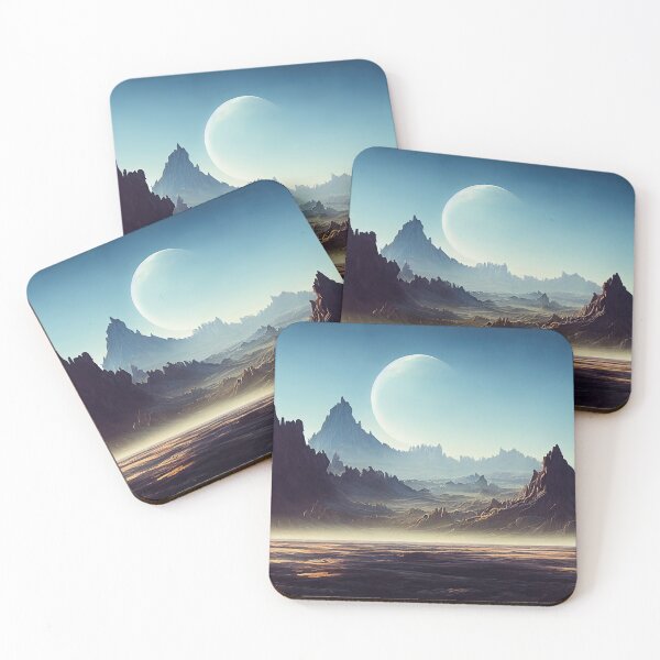 Item preview, Alien planet fantasy landscape designed and sold by mrlongfield.