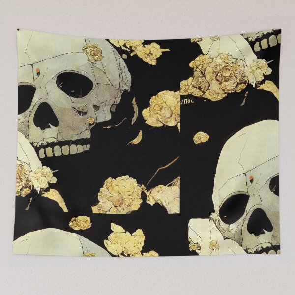 Item preview, winter skull - skulls and roses designed and sold by Chillapy.