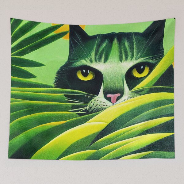 Item preview, Tropical Kitty Ready to Pounce designed and sold by CountingDeep.
