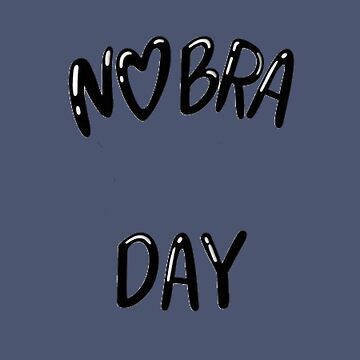 National No Bra Day Art Board Print for Sale by vaske-bros
