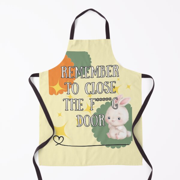 Item preview, Remember to Close the F*****g Door! - Cute Rabbit Bunny designed and sold by Lindaco.