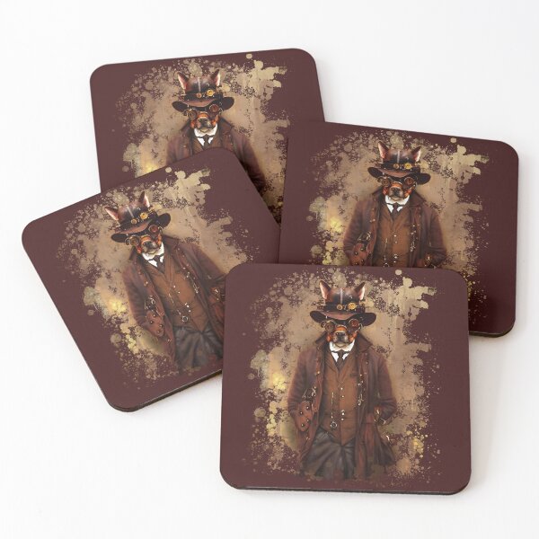 Item preview, Steampunk Steam Punk Dog K9 Canine Steambag Victorigoth Dieselpunk Vintage Retro designed and sold by PHZTees.
