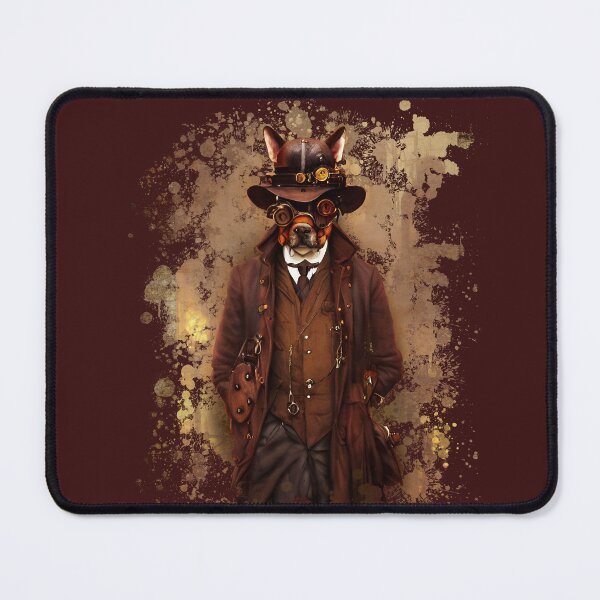 Item preview, Steampunk Steam Punk Dog K9 Canine Steambag Victorigoth Dieselpunk Vintage Retro designed and sold by PHZTees.