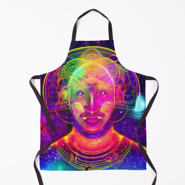 Item preview, Musical Synchronicity No.9 - Astral Cosmic AI Illustration - Male Face in Space designed and sold by Recall-Design.