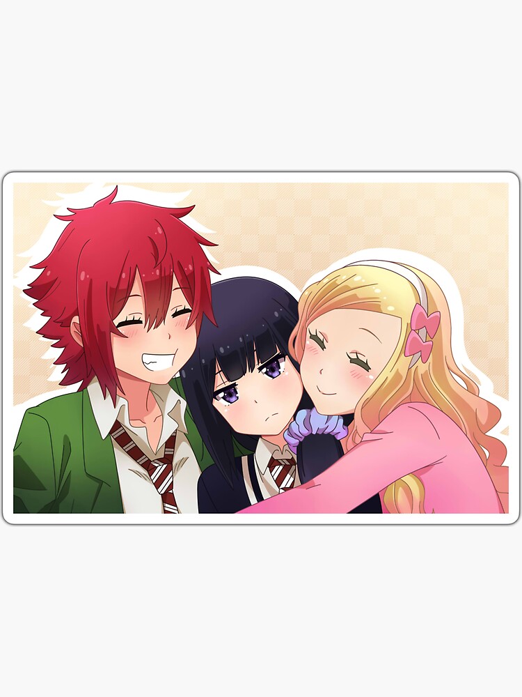 Tomo, Misuzu and Carol, Anime Tomo-chan wa Onnanoko! (Tomo-chan Is a  Girl!) Sticker for Sale by Risumu