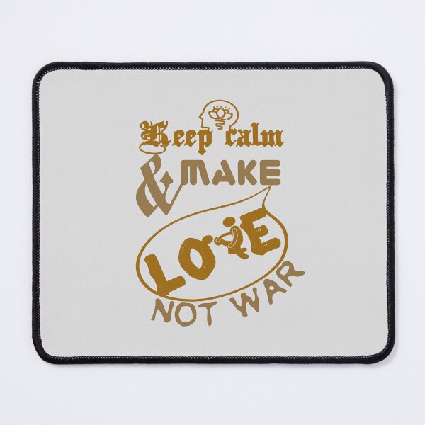 Item preview, Keep calm and make love not war.,, designed and sold by Chakilogy.