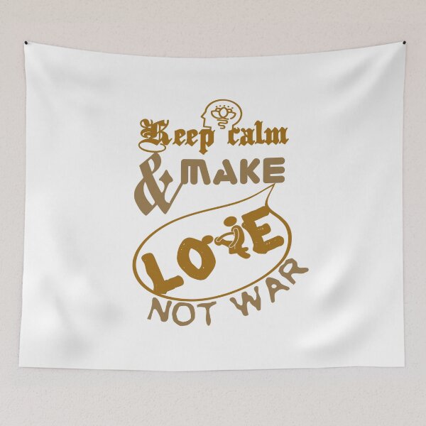Item preview, Keep calm and make love not war.,, designed and sold by Chakilogy.