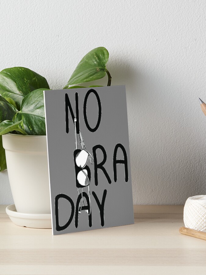 National No Bra Day Art Board Print for Sale by vaske-bros