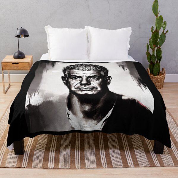 Item preview, Anthony Bourdain - Portrait in Grey designed and sold by Splatter-arts.